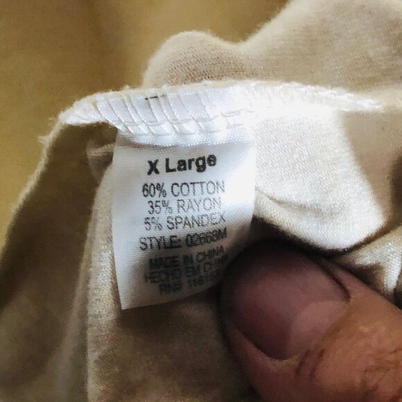 Nin skirt ivory cotton blend high low wrap elastic waist size extra large READ - Picture 5 of 9